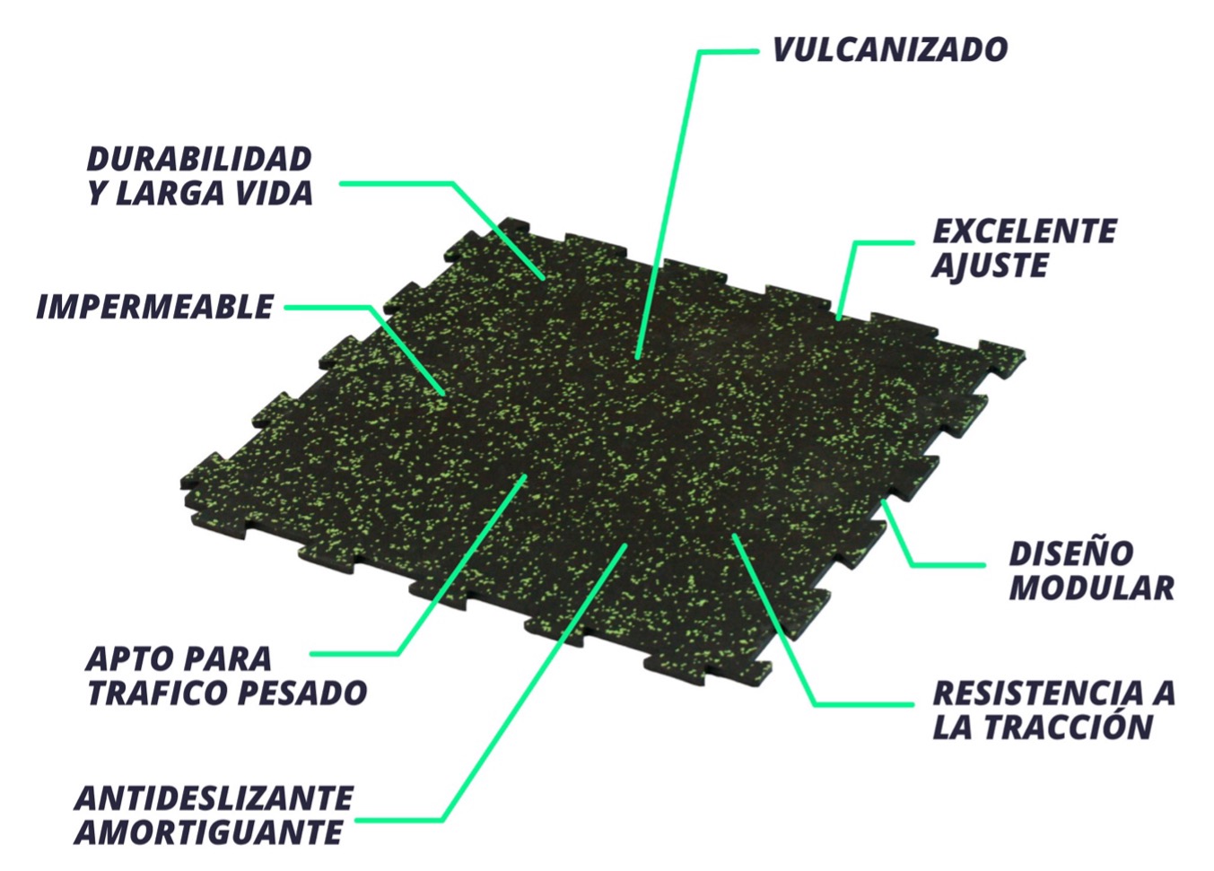 Pisos en caucho - Rubest